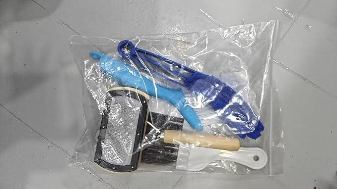 4Pcs Air Conditioner Ac Cleaning Kit, Useful Double-Sided Coil Cleaning Brush, Plastic Coil Brush Blinds Brush 2 in 1 Groove Cleaning Brush, Good Cleaning Effect for Air Conditioners, Refrigerators