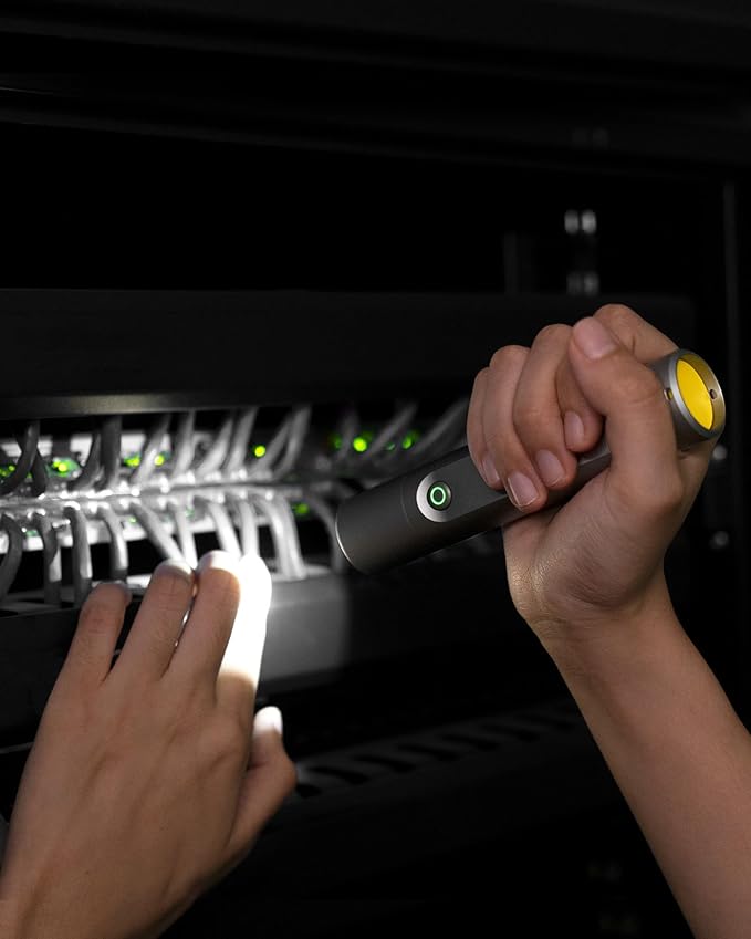 HOTO Flashlight Fit, LED Rechargeable, USB-C Charging, 3 Modes, Up to 24 Hours, 1500mAh, 280 Lumens, 656ft, IP55 Waterproof, Compact Flashlight Widely Used in Camping, Hiking, Emergency