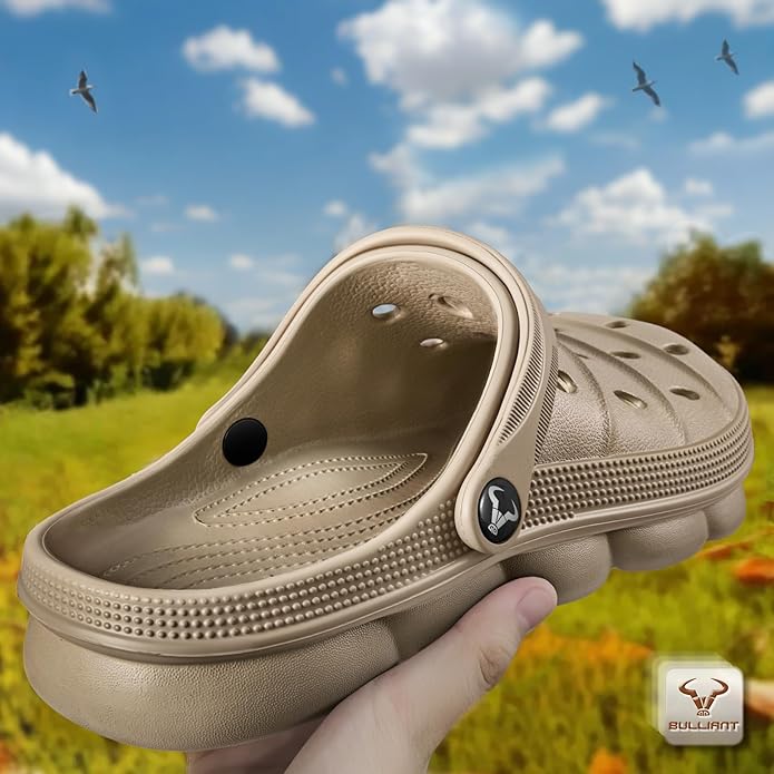 BULLIANT Men Clogs,Comfortable Mules Sandals for Men Women Cushioned Footbed Arch Support-EVA Ligthweight