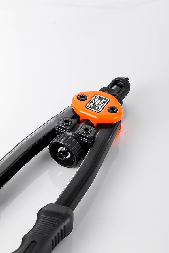 Rivet Nut Gun Professional Hand Tool Convenient Lightweight, with 4 SAE Mandrels 1 Wrench Tool