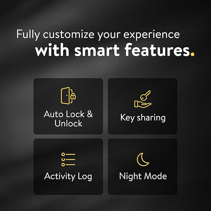 Nuki Smart Lock Keyless Entry WiFi Electronic Deadbolt with Auto-Unlock, App Control, Remote Access, Easy Installation, Smart Home for Front Door, Home & Rentals