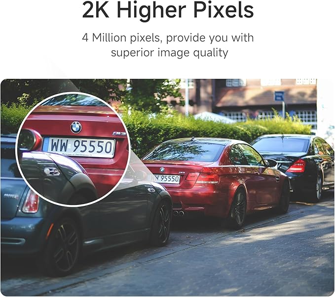 Noorio Dual Lens 2K Security Camera Outdoor, Outside Cameras for Home Security Plug-in, Auto Tracking 360° PTZ, Color Night Vision, 24/7 Recording, 2.4G WiFi Only