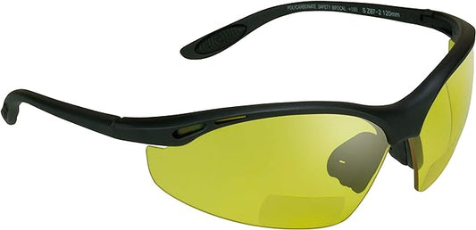 proSPORT Bifocal sunglass Safety Reader Z87 Wrap Around No Slip Grip +1.50 +2.00 +2.50 +3.00
