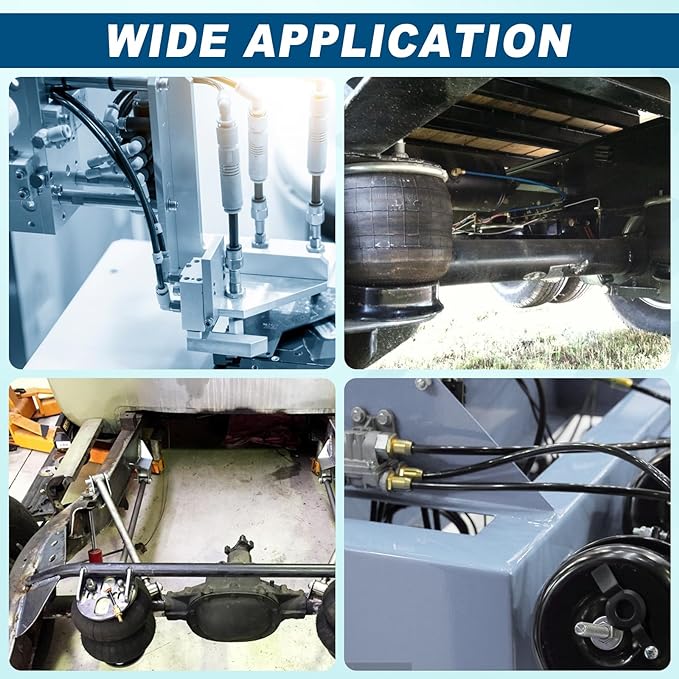 35FT 5/32 DOT Air Line SAE J844 PA12 Nylon Air Hose with Cutter 5/32” OD Pneumatic Tubing DOT Approved 5/32 Air Brake Hose for Air Suspension Kit Truck Trailer Brake System & Fluid Transfer 11m