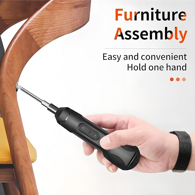 Mini Electric Screwdriver Set,3.7V 800 MAH USB-C Rechargeable Cordless Rotary Tool With 20 pcs Bits Set For Install or Repair