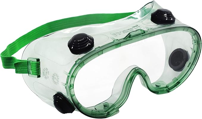 EISCO Safety Goggles - Indirectly Vented, Anti-Fog, UV Protection - Flexible Frame - Ideal for Lab Use - Fits Over Eyeglasses