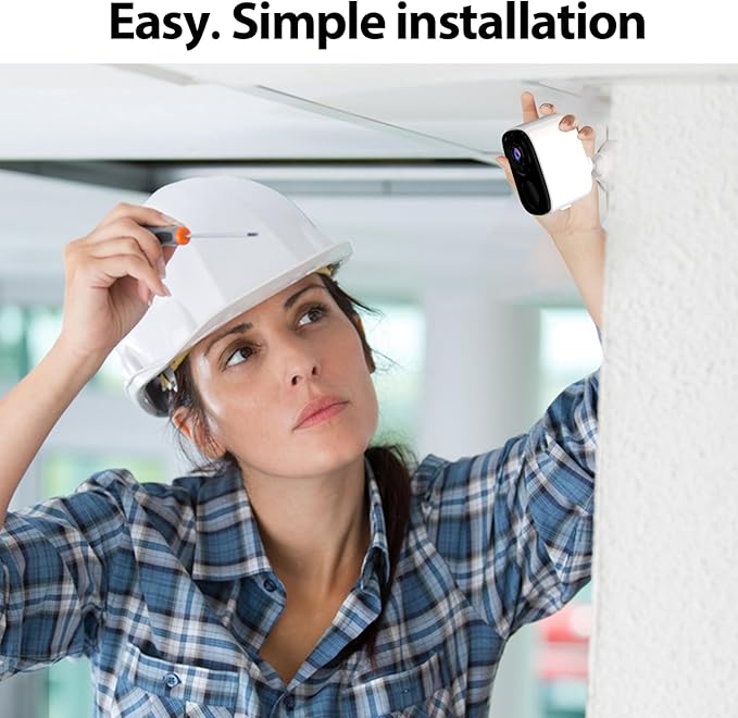 Rraycom 5MP Security Cameras Wireless Outdoor Solar Powered with AI Detection, 2K Color Night Vision Security Camera with 2 Way Audio, Alexa, No Monthly Fee, Spotlight & Siren, IP65 Waterproof