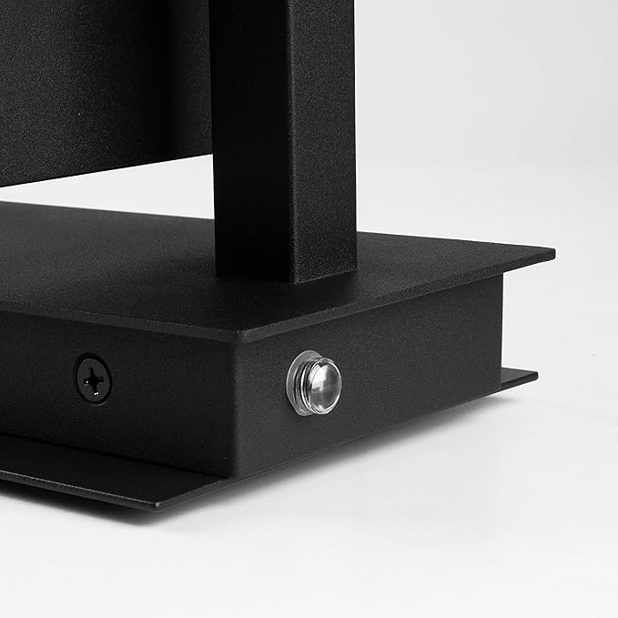 Lustrlach 2 Pack Dusk to Dawn Outdoor Porch Light Black LED Integrated Exterior Light Fixture with Photocell and Glass for House Patio Entryway Garden,IP54 Waterproof 3000K