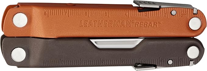 LEATHERMAN, Rebar Multitool with Premium Replaceable Wire Cutters and Saw, Burnt Sienna