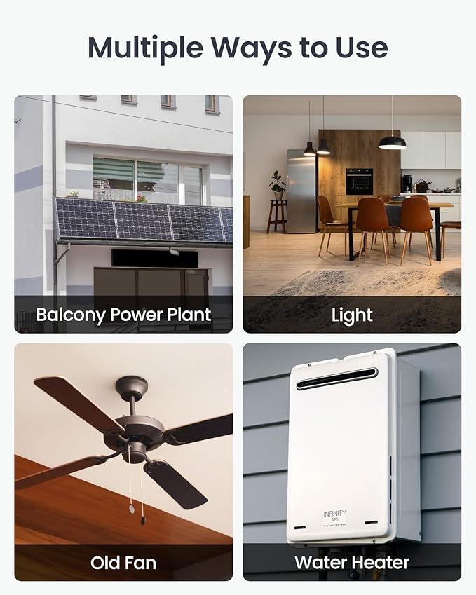 SwitchBot Smart Relay Switch 1PM, Power Metering Smart Relay Module with Built-in Bluetooth Repeater, Wi-Fi&Bluetooth Switch Works with Alexa/Apple Home/Google Home/Matter Hub Required, 2.4GHz