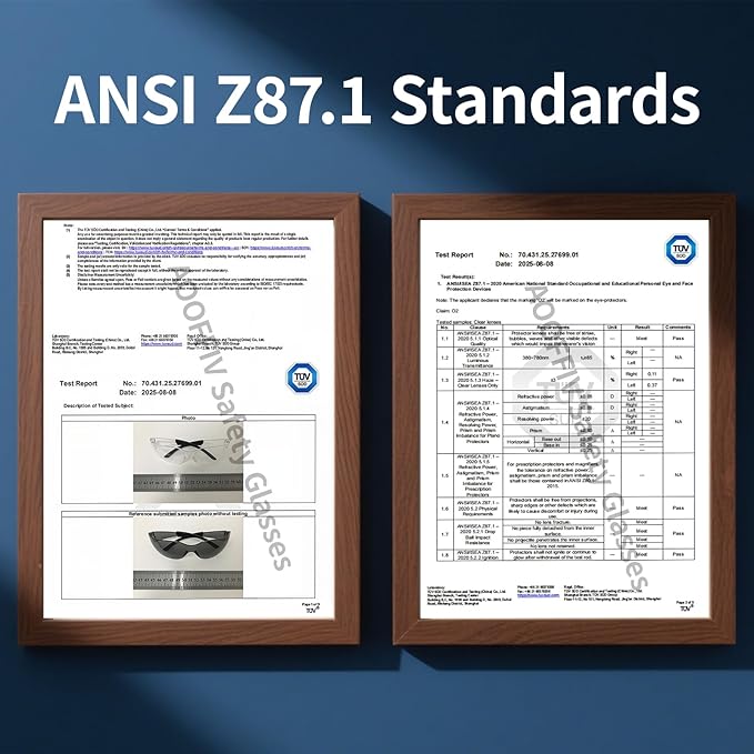 Clear Safety Glasses Bulk of 80,ANSI Z87.1 Impact Resistant Lens Eye Protection for Lab,Construction