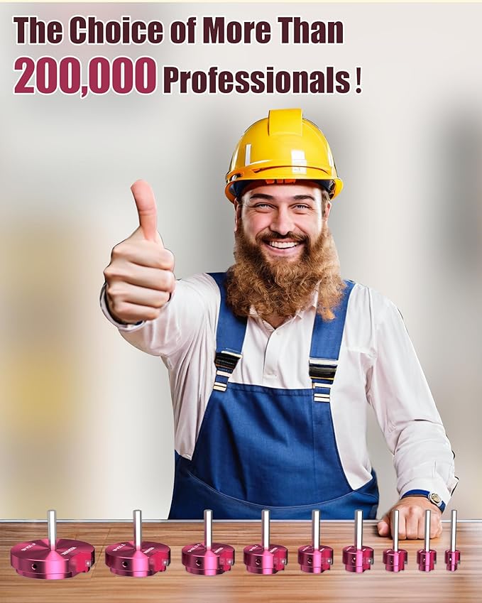 4 Pcs PVC Pipe Reamer Kit, PVC Fitting Saver Plastic Pipe Fitting Reamer Socket Saver Plumbing Tool Includes 1 1/2'', 2'', 3'', 4'' for Schedule 40 Fits Standard 1/2" Drill