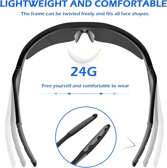 OXG 6 Pack Tinted Safety Glasses for Men Women, Safety Goggles ANSI Z87.1 Protective Eyewear Scratch Resistant Eye Protection