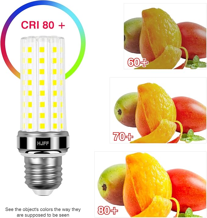 4pcs LED Light Bulb 200w Equivalent 2500 Lumen 6000K Cool Daylight White 20W E26/E27 Base Non-dimmable Ceiling Fan Led Light Bulb for Home Garage Warehouse Indoor Outdoor Led Corn Bulb