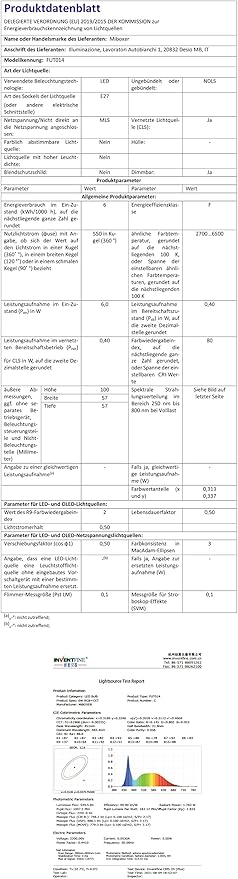 LGIDTECH FUT014 6W WiFi LED 2.4GHz Light Bulb A19 RGB+CCT Color Changing CCT Color Temperature Adjustable,AC100-240V,Memory Function,Smartphone APP Control via Gateway(Excluded)