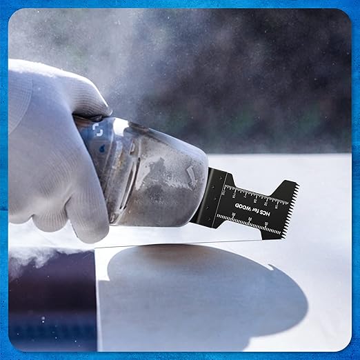 FORCA Universal Oscillating Saw Blades, 78pcs Multi Tool Kit with Japanese Tooth for Deeper Cutting, High Efficient Multitool Fit 95% Tools for Wood