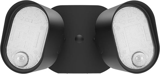 LUTEC 35W 4000LM LED FloodLights with 2 Sensors, Motion Sensor Outdoor Lights 5000K Dusk to Dawn, IP65 Waterproof 240 Wide Angle Motion Outdoor for Garage, Patio, Yard(2 Pack)