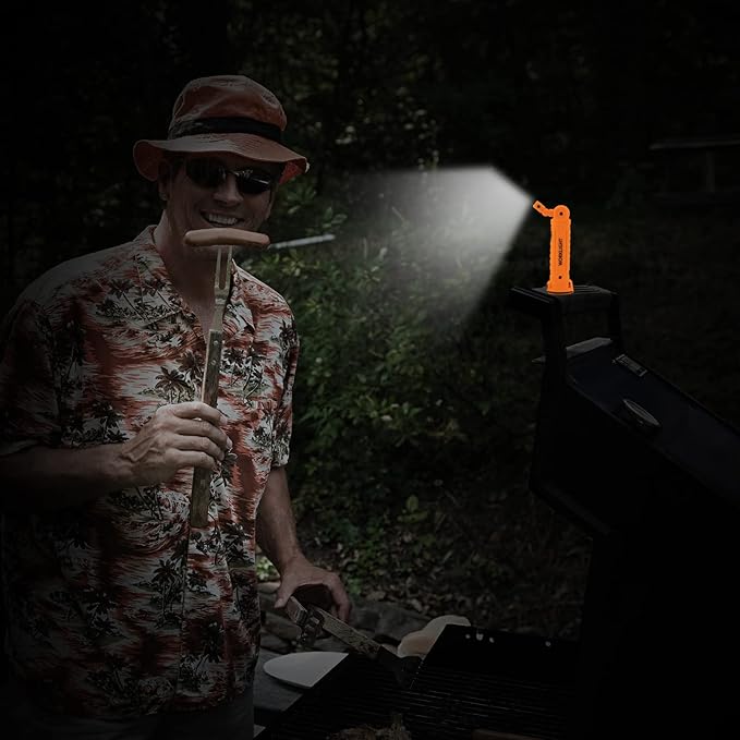 LED Rechargeable Flashlights Work Lights,Vagocom Mechanic Tools Cordless Worklight with Magnetic Base 360°Rotate 5 Modes,Portable Emergency Light for Handmade,Automotive,Camping and Mens Gifts(2 Pack)