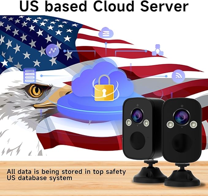 Rraycom 3Pack Security Cameras Wireless Outdoor, 5MP Battery Powered Indoor Camera, 130° FOV, Full-Color Night Vision, Spotlight Siren Alarm, 2-Way Audio, Cloud/SD, w/Alexa