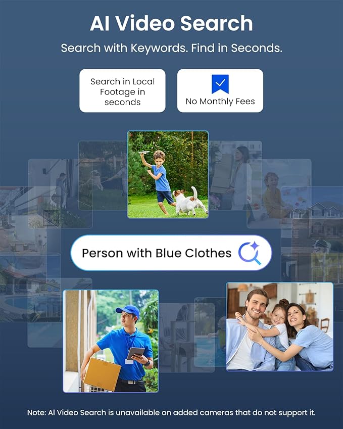 REOLINK New Version 12MP Smart Security System with AI Video Search, Person/Vehicle/Animal Detection Color & Infrared Night Vision, Two-Way Talk, 24/7 Recording, Perimeter Protection, RLK8-1200D4-A