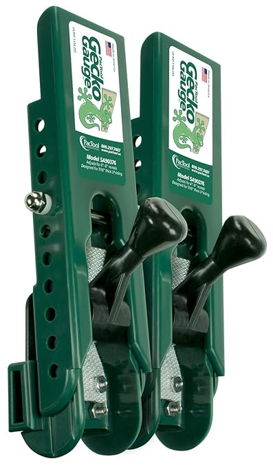 PacTool Gecko Gauge LP Siding Tool, The Original Home Siding Installation Kit - For Use with 7/16 Inch LP Engineered Wood Siding, Includes 2 Gecko Gauge Clamps for One Person Installation