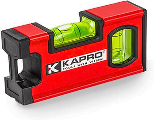 Kapro - 771M TWIN Magnetic Heavy Duty Toolbox Level - For Leveling and Measuring - Features V-Groove and Magnet Base - VPA Certified - 4 Inch