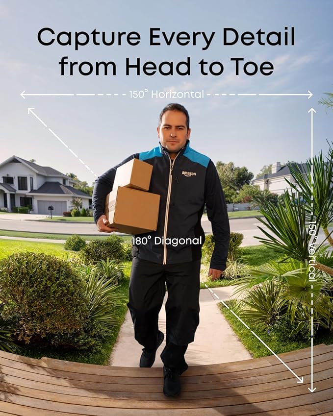 eufy FamiLock S3 Smart Lock With Palm Vein Recognition - Keyless Entry Door Lock for Front Door, 3-in-1 Wi-Fi Keypad Deadbolt+ 2K HDR Camera+ Doorbell, ANSI/BHMA Grade 1, Motion Sensor, No Monthly Fee