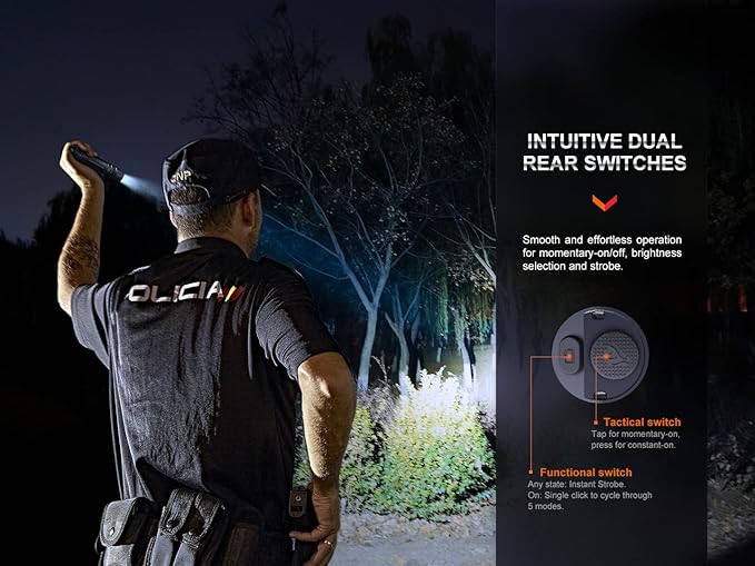 Fenix PD36R Pro 2800 Lumen Rechargeable LED Tactical Flashlight, ALL-01 Lanyard with EdisonBright Charging Cable Carry case Bundle