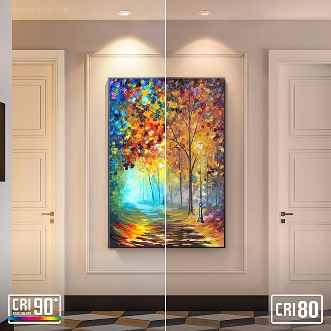 TORCHSTAR 12-Pack 5CCT 3 Inch Gimbal LED Recessed Light, 7W CRI90+ Dimmable Adjustable Eyeball Canless LED Downlight, 2700K/3000K/3500K/4000K/5000K Selectable, Airtight IC, ETL