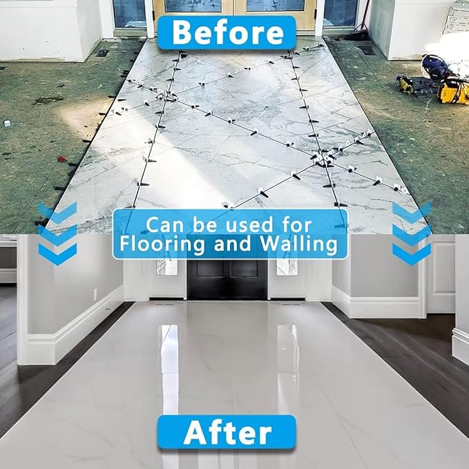 2000 PCS Tile Leveling System Clips 1/8''(3mm) Tiles Leveler Spacers Tool for Professional Ceramic Tile and Stone Installation