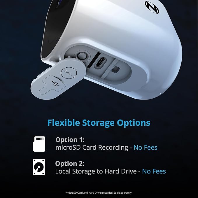 Night Owl Wire Free 2K HD Indoor/Outdoor Deterrence Cameras with 2-Way Audio (2-Pack)