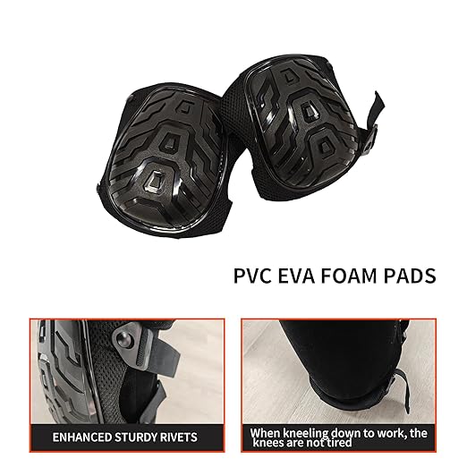 Laminate Flooring Tools Wood Flooring Installation Kit, Vinyl Flooring Tools with 40 Pieces Spacers and Mallet, Soft Pads, Heavy Duty Pull Bar, Tapping Block (44-Soft Pads Pull Bar)