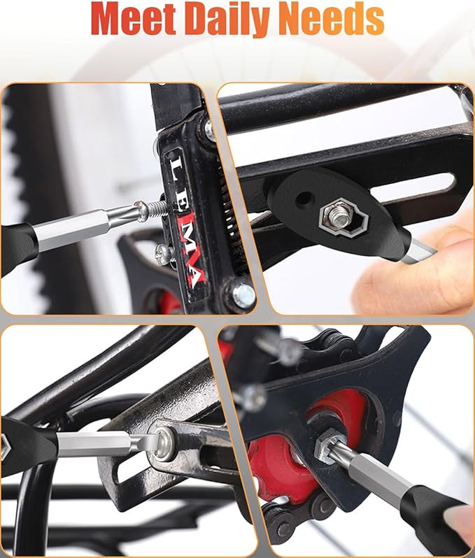 Keychain Screwdriver Tools, Stocking Stuffers for Men, 6-in-1 Screwdriver Bit with Flathead and Phillips, Slotted and Hex Wrench Cool Gadgets, Christmas Gifts for Mens