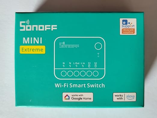 SONOFF MINIR4 Smart WiFi Light Switch,Universal DIY Module for Smart Home Automation Solution,1 Pack