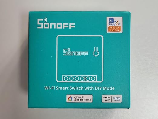 SONOFF Mini R2 10A Smart WiFi Wireless Light Switch, Universal DIY Module for Smart Home Automation Solution, Works with Amazon Alexa & Google Home, No Hub Required