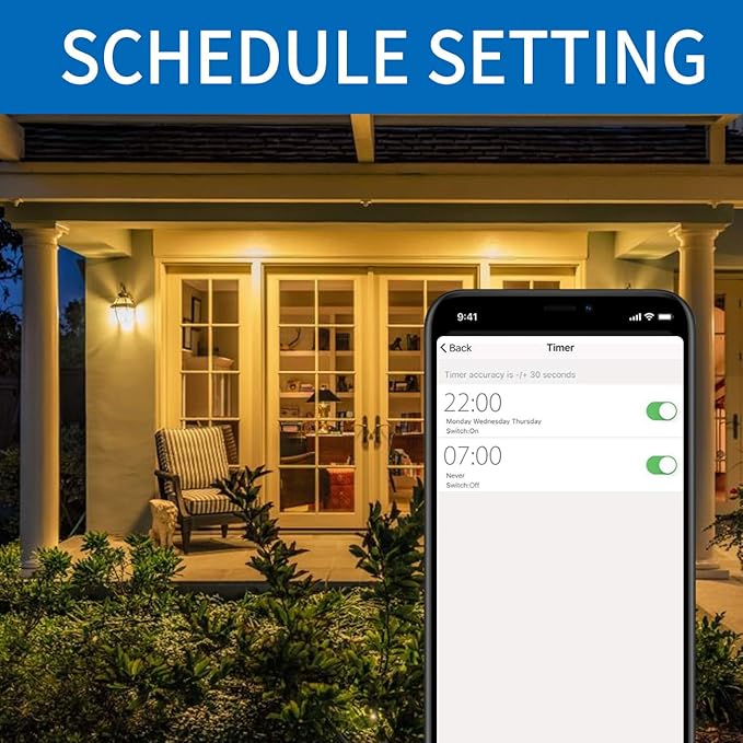 ANWIO 2-Pack Smart Light Bulbs 8.5W (60W Replacement) A19 E26 LED Bulb Work with Alexa, Google Assistant, Smart Life App, Tuya App, Color Changing, No Hub Required