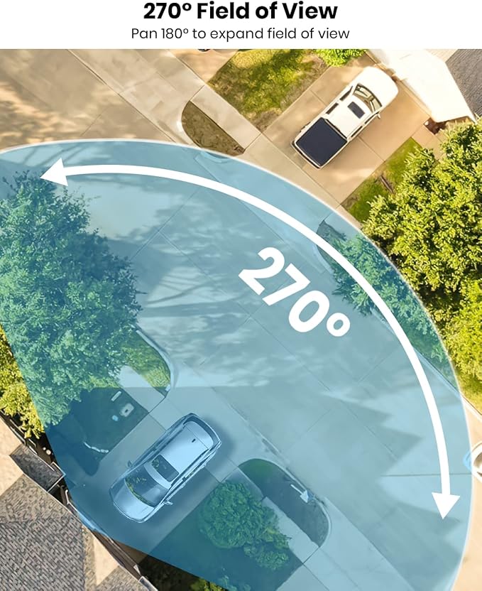 AOSU 2K Security Camera Outdoor with Color Night Vision, 5GHz & 2.4 GHz WiFi Outdoor Support 24/7 Recording, Wired Auto Tracking Security Camera, Two-Way Audio, Auto-Cruise (2 Pack)