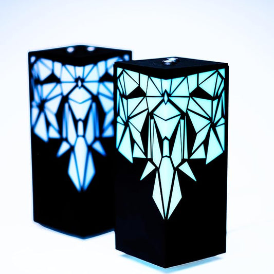 Telepathy Lamp - Friendship Lights, Long Distance Touch Lamps, Raining Diamonds Design with Apple Watch Connectivity, Simple App Based Set-up (Set of 2)