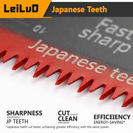 LEILUO Japanese Teeth Oscillating Saw Blade Set 15Pcs CRV Material Fast & Clean Wood Cutting Extra-Long Oscillating Tool Accessories Compatible with DeWalt Makita and More
