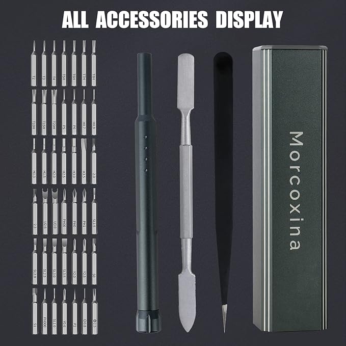 Precision Screwdriver Set, 46 in 1 Mini Screwdrivers, Screwdriver Bit Sets, Multifunction Precision Screwdriver Kit, Repair Tool Kit for Electronics, Computer, Eyeglass, Phone, Watch