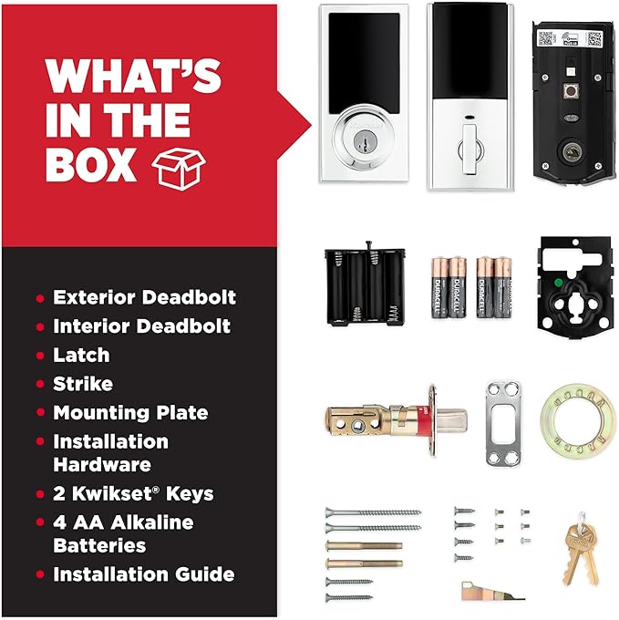 Kwikset HomeConnect 918 Contemporary Z-Wave Long Range Enabled Touch Screen Lock Works with Ring Alarm, Samgsung SmartThings Hub Required, Sold Seperatedly in Polished Chrome