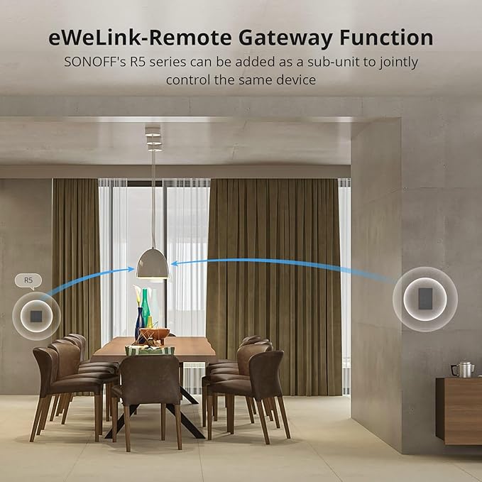 SONOFF Smart Light Switch, 2.4GHz WiFi, Neutral Wire Required Interruptor Inteligente, Voice Control with Alexa and Google Home, M5 3C