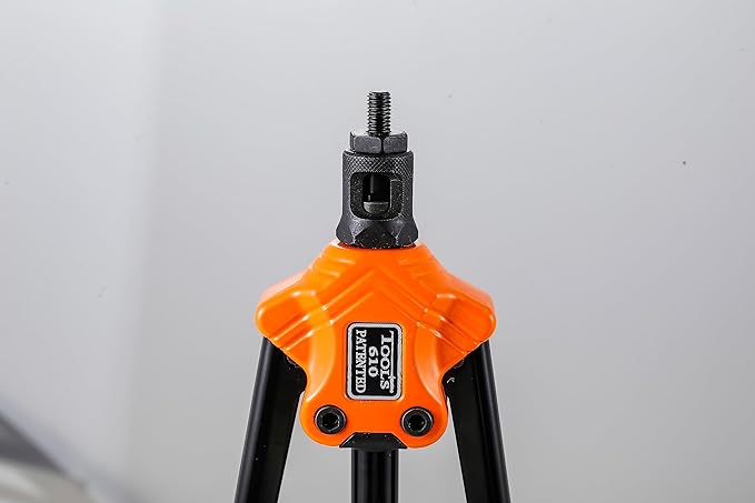 Rivet Nut Gun Professional Hand Tool Grip Lightweight, with 7 x Metric Mandrels 8 x SAE Mandrels 1 x Wrench Tool 1 x Pagoda Bit 100pcs Rivet Nuts and Sturdy Blow Moulded Carrying Case