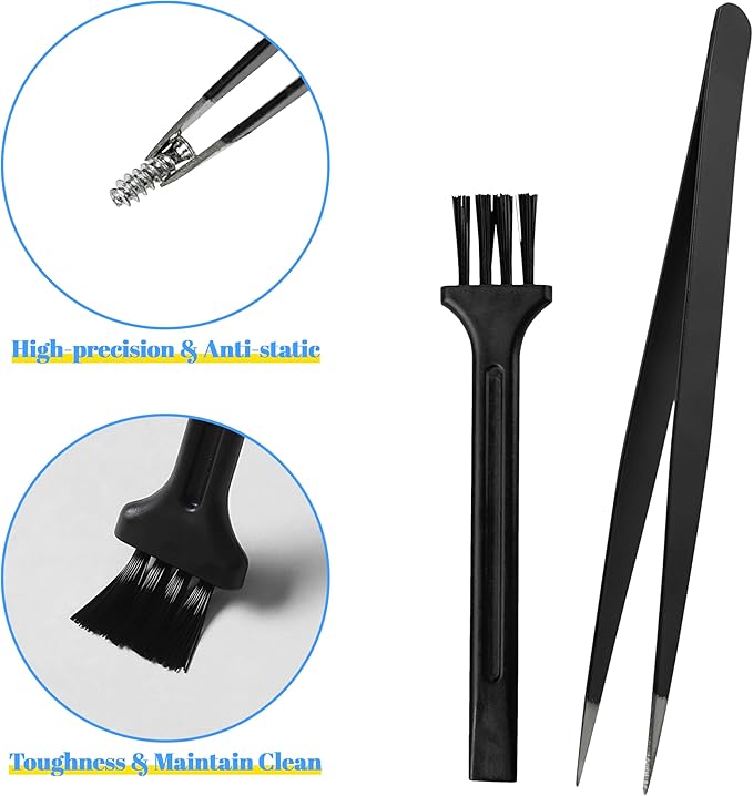 29 in 1 Electronics Precision Screwdriver Set, Professional Magnetic Repair Tool Kit with Stainless Steel Handle and 20 Bits