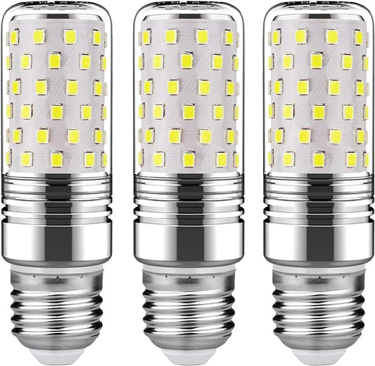 gezee 15W LED Cylindrical Bulb, E26 LED Candelabra Light Bulbs 120 Watt Equivalent,1500lm, 6000K Daylight White LED Chandelier Bulbs,Non-Dimmable LED Lamp (3-Pack)
