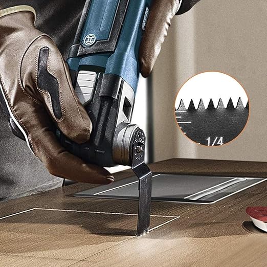 Oscillating Saw Blades, Diagtree 50pcs Wood Universal Quick Release Oscillating Saw Blades Compatible with Fein Dremel Dewalt Craftsman Ridgid Makita Milwaukee Rockwell Ryobi, etc