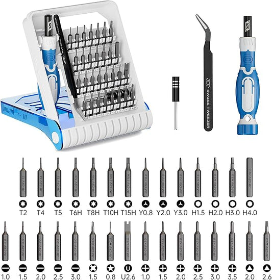 Precision Screwdriver Set, JAKEMY 33 in 1 Professional Electronics Repair Tool Kit with 30 Bits Magnetic Driver Kit Small Laptop Screwdriver Kit for Macbook, PC, iPhone, Xbox, Console, Watch, Toys