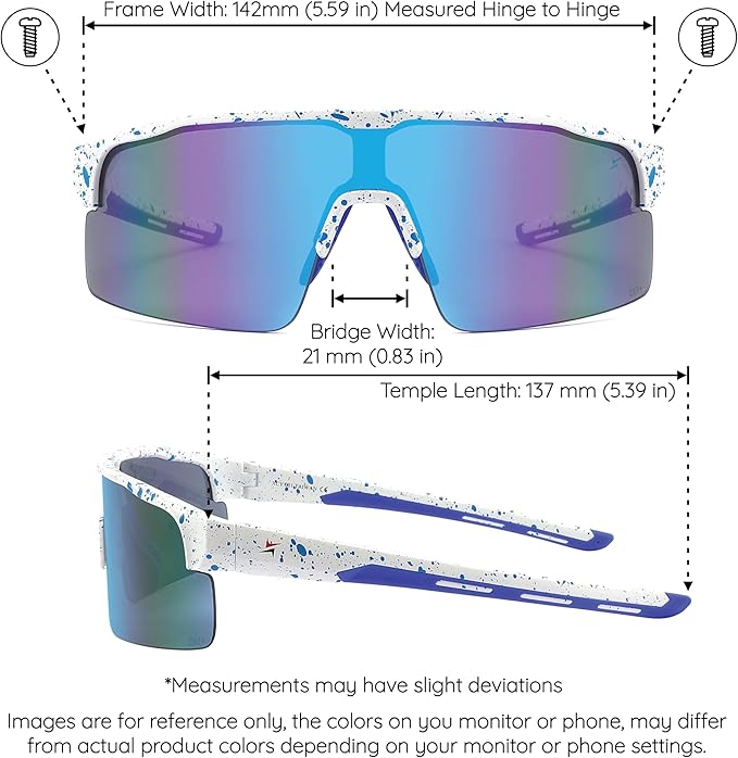 X Power ANSI Z87+ Safety Shield Sunglasses Impact Resistant Polycarbonate Lens & Frame (Made In Taiwan)