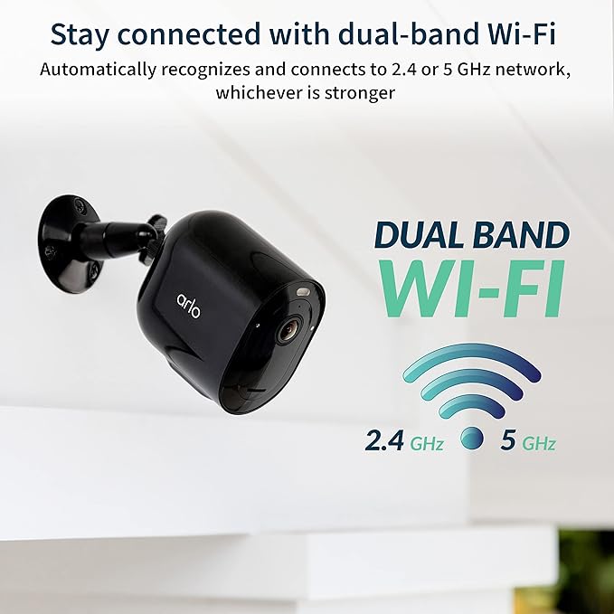 Arlo Pro 5S Spotlight Security Camera 2K HDR with Solar Panel Bundle | Outdoor | Wireless with Spotlight | Dual-Band Wi-Fi | 12X Zoom, Color Night Vision | Battery gets Charged with Solar Panel, Black