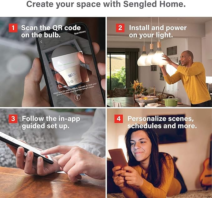 Sengled Use Products, Compatible with Alexa and Google Assistant